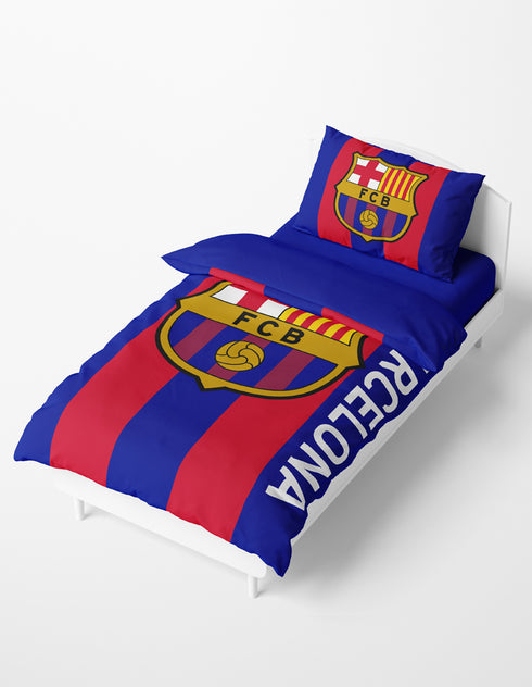 Sengetøj FC Barcelona Blå/rød