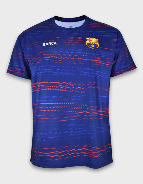 Træning T-shirt Blå/rød