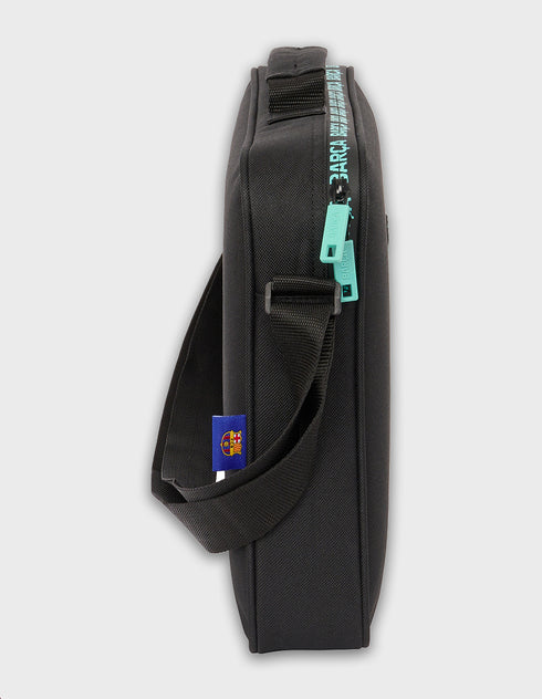 Computertaske Sort/turkis