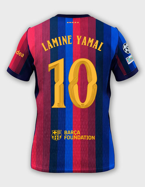 Nike Hjemmebanetrøje 2026/27 Børn LAMINE YAMAL 10 + UCL Patch