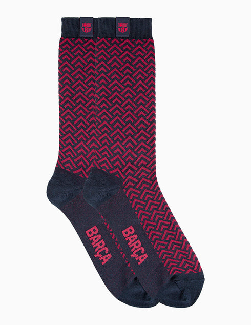 Strømper BARÇA Sort/rød 3-pak
